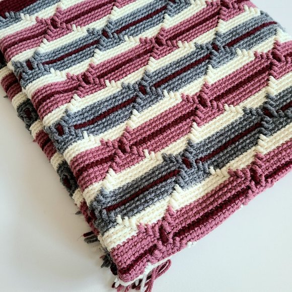 Throw, blanket, afghan. - Picture 3 of 8